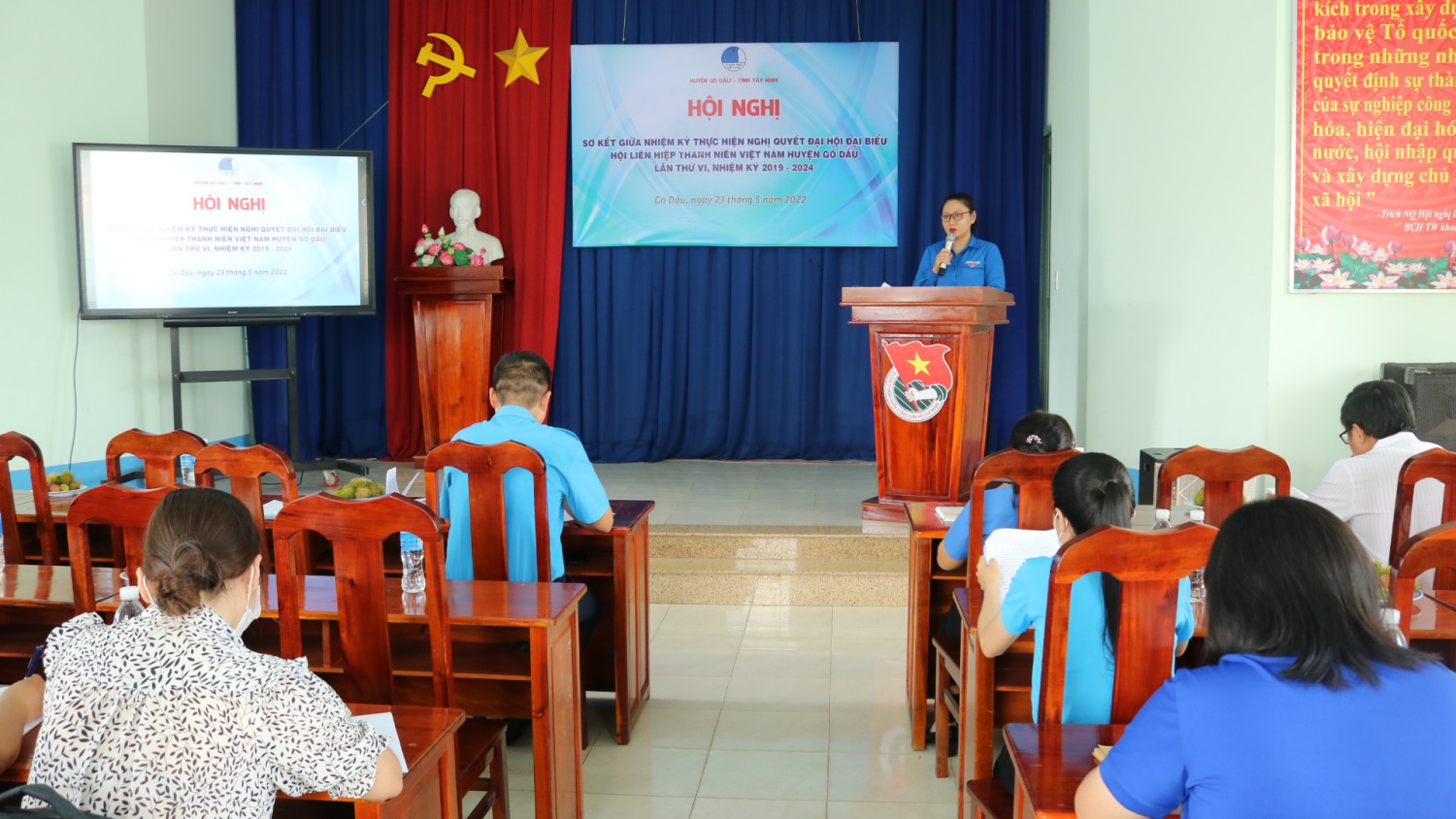 Hội LHTN Việt Nam huyện Gò Dầu sơ kết giữa nhiệm kỳ 2019- 2024