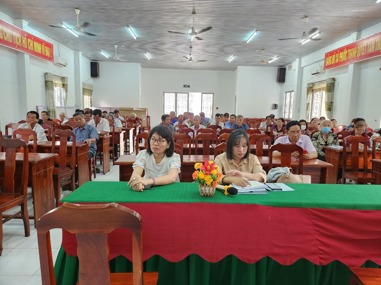 Ủy ban nhân dân xã Phước Thạnh phối hợp Trung tâm trợ giúp pháp lý tỉnh Tây Ninh tổ chức Hội nghị truyền thông trợ giúp pháp lý kết hợp tư vấn pháp luật năm 2023