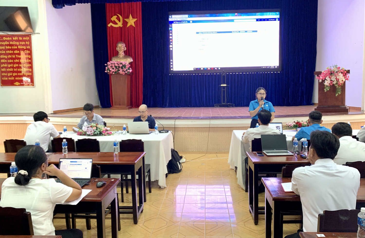 UBND huyện Gò Dầu phối hợp với Sở Thông tin và Truyền thông tỉnh Tây Ninh tập huấn sử dụng tính năng quản lý nhiệm vụ trên hệ thống phần mềm eGov
