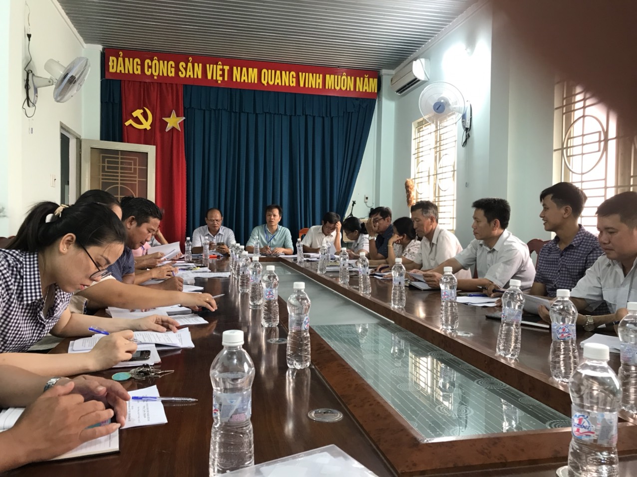 UBND xã Phước Đông họp sơ kết công tác CCHC 6 tháng đầu năm 2024